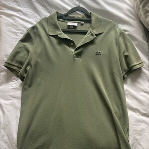Lacoste Green Polo Shirt Slim Fit